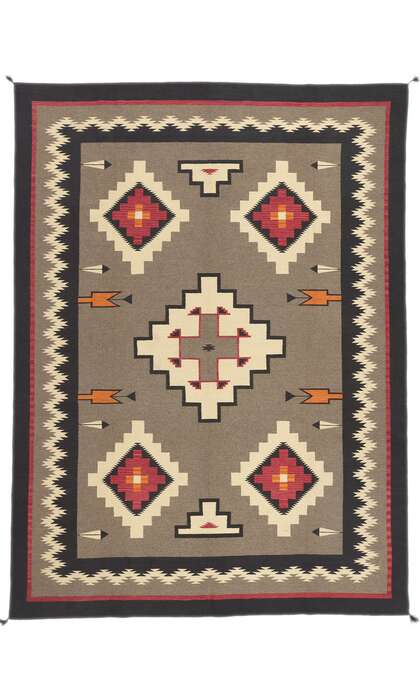 9 x 12 Southwest Modern Teec Nos Pos Navajo-Style Rug 81031