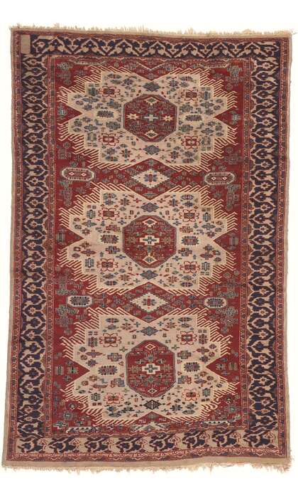 4 x 6 Vintage Pakistani Kazak Rug 78712