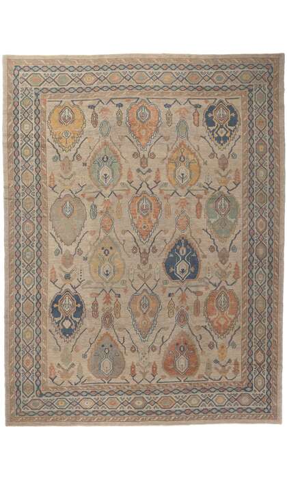 10 x 14 Modern Turkish Oushak Rug 53512