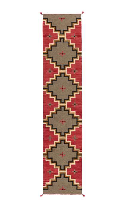 3 x 12 Southwest Modern Ganado Navajo-Style Rug Runner 81047