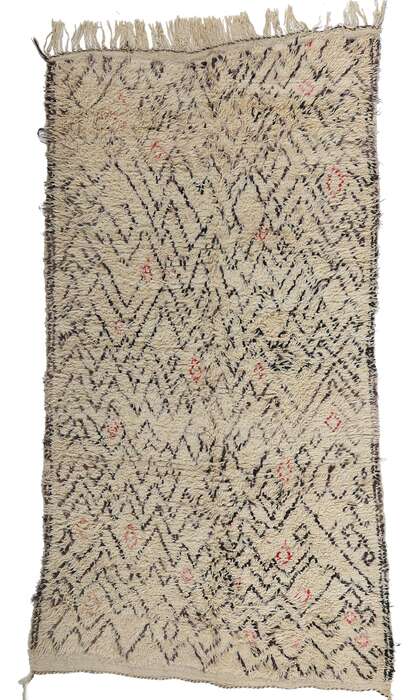 ​5 x 9 Vintage Neutral Moroccan Azilal Rug 21724