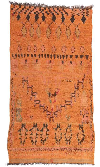 6 x 11 Vintage Orange Talsint Moroccan Rug 21000