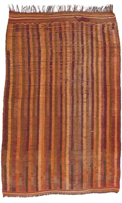 7 x 10 Vintage Striped Talsint Moroccan Rug 21005
