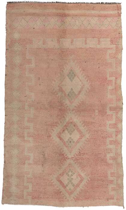 5 x 9 Vintage Pink Boujad Moroccan Rug 20954