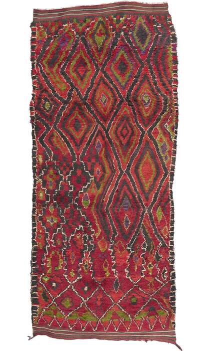 6 x 14 Vintage Red Talsint Moroccan Rug 20647