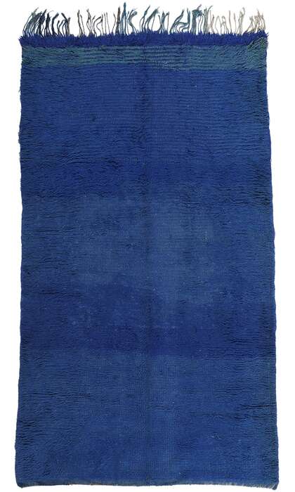 5 x 8 Vintage Blue Beni Mrirt Moroccan Rug 21773