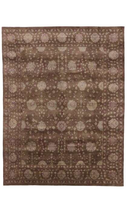 8 x 10 Brown Transitional Indian Area Rug 30222