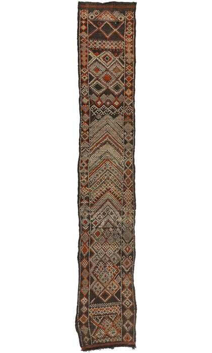 3 x 18 Vintage Zemmour Moroccan Kilim Rug 21779