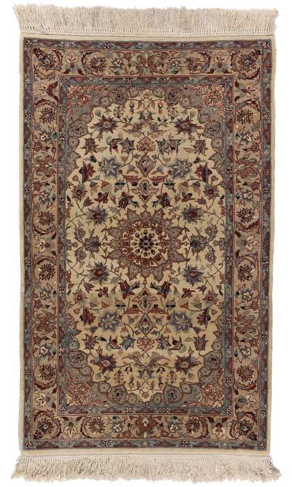 3 x 5 Vintage Beige Chinese Tabriz Rug 78694