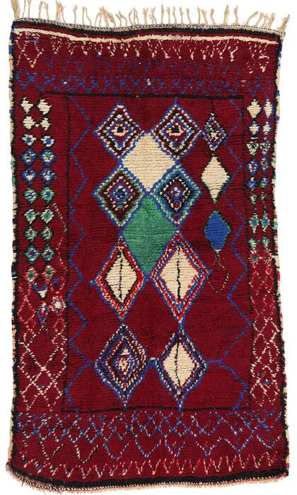 5 x 9 Colorful Vintage Moroccan Azilal Rug ​21737
