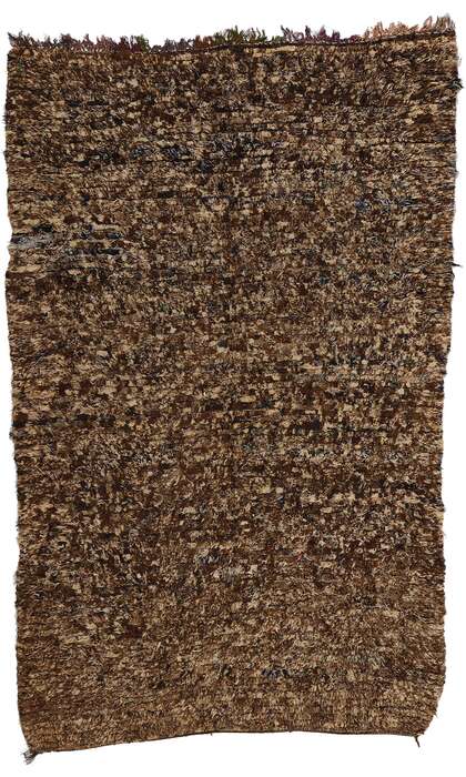 6 x 9 Vintage Brown Moroccan Azilal Rug 21813