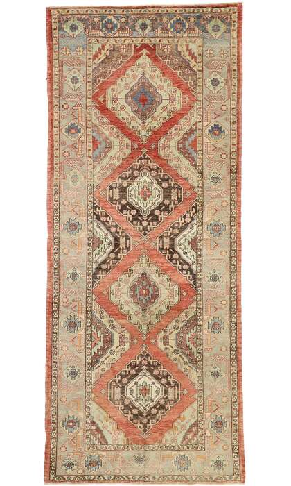 5 x 11 Vintage Turkish Oushak Rug 52415