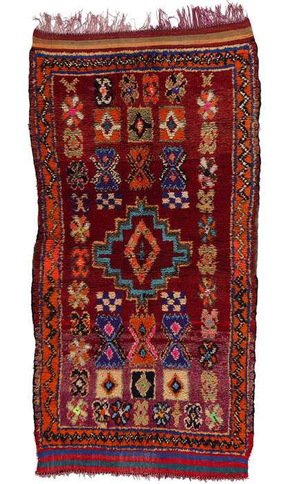 ​4 x 8 Vintage Red Talsint Moroccan Rug 21780