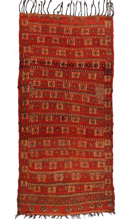 5 x 11 Vintage Red Talsint Moroccan Rug 21791