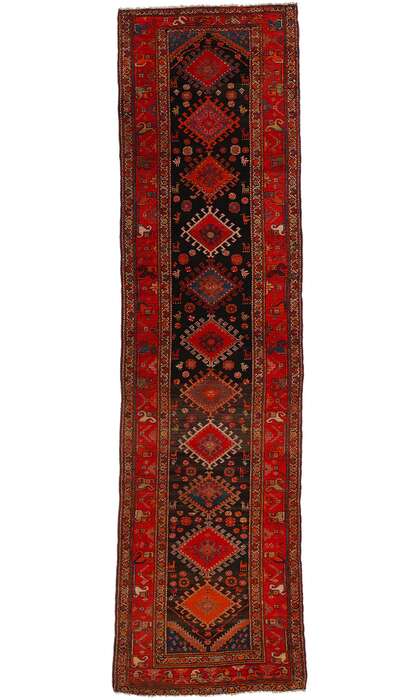 3 x 13 Antique Persian Azerbaijan Rug Runner 53875