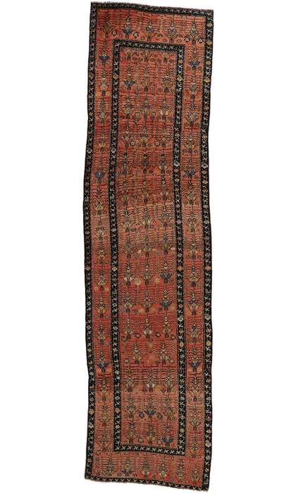 4 x 14 Antique Caucasian Karabagh Rug Runner 53878