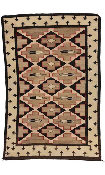 3 x 5 Antique Crystal Navajo Rug 78723