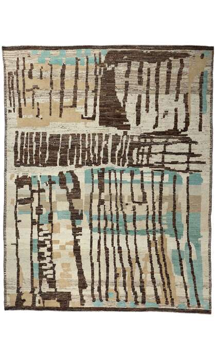 12 x 15 Organic Modern Brutalist Moroccan Rug 81064