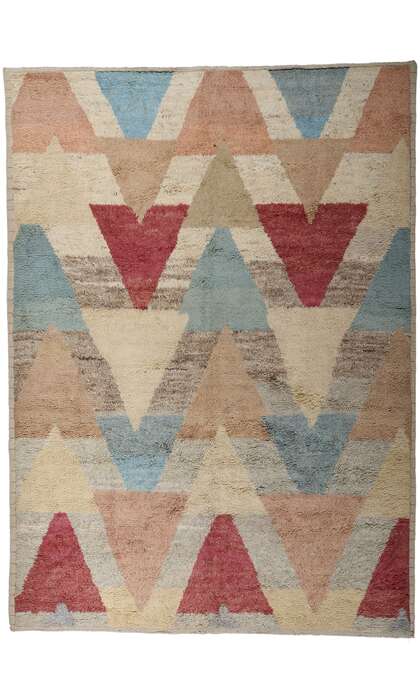 9 x 12 Boho-Mid Mod Chevron Haven Moroccan Rug 81061