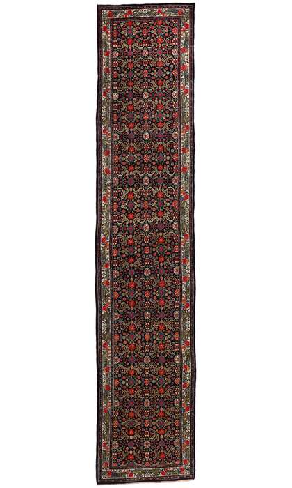 4 x 18 Antique Persian Garrus Bijar Rug Runner 53876
