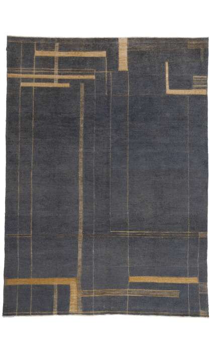 9 x 12 Modern Brutalist Moroccan High-Low Rug 81058