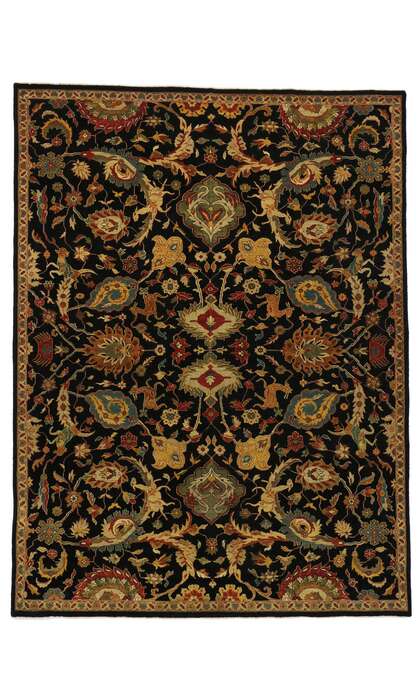 9 x 12 Black Indian Mahal Rug 30173