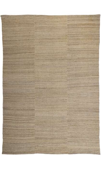 8 x 12 Modern Neutral Earth-Tone Kilim Rug 81100