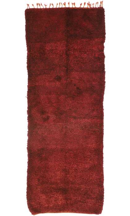 4 x 10 Vintage Red Beni Mrirt Moroccan Rug 20914