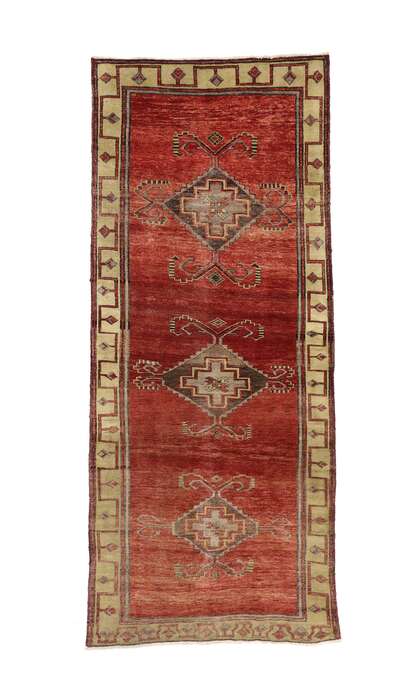 5 x 12 Vintage Red Turkish Oushak Rug 51134