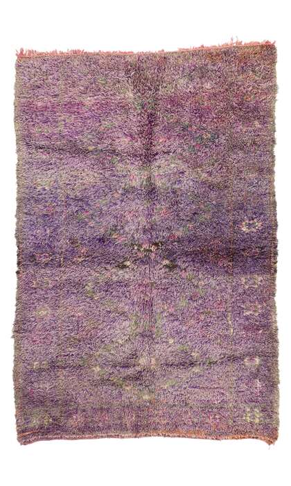 6 x 9 Vintage Purple Beni Mrirt Moroccan Rug 20753