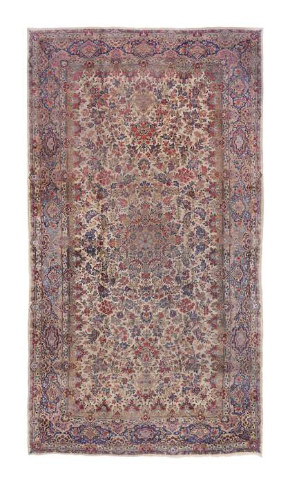 10 x 18 Antique Persian Kerman Rug 77652