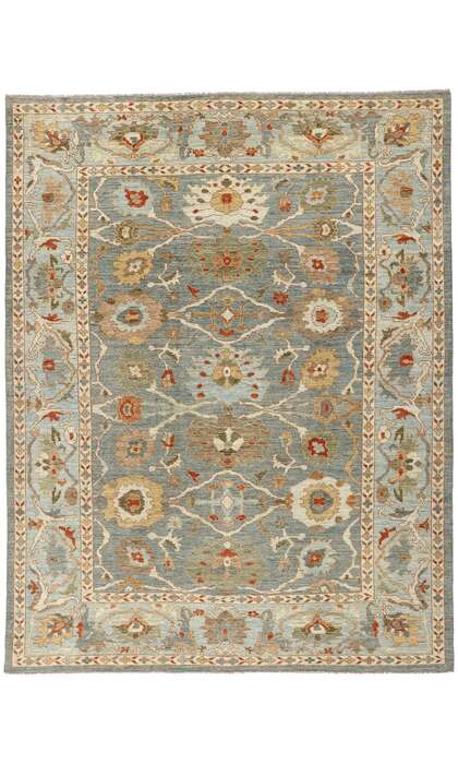 8 x 11 Modern Blue Persian Sultanabad Rug 61287
