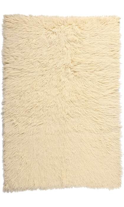 5 x 7 Vintage Greek Natural Flokati Rug 53945