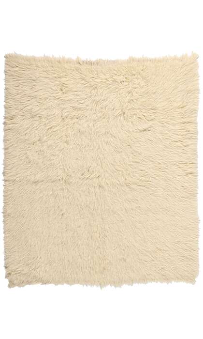 6 x 7 Vintage Greek Natural Flokati Rug 53946