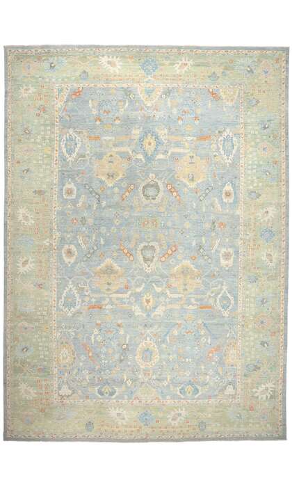 16 x 23 Oversized Modern Light Blue Persian Sultanabad Rug 61281