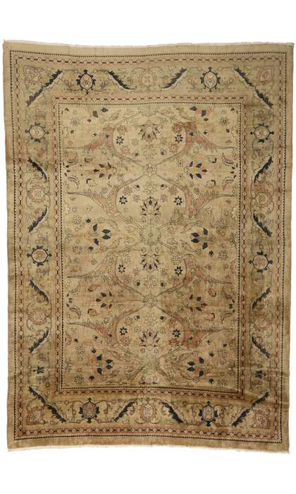 13 x 18 Vintage Persian Mahal Rug 75823