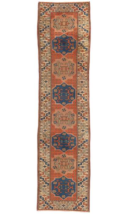 2 x 8 Vintage Persian Hamadan Rug Runner 53943