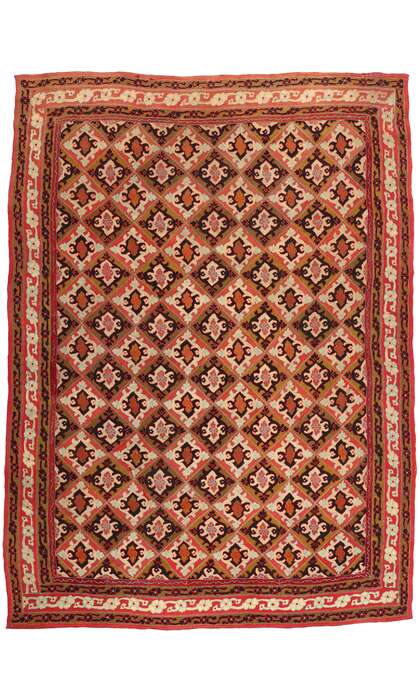 9 x 12 Antique Indian Kashmir Rug 71812