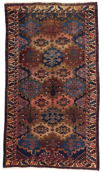 5 x 8 Antique Persian Bakhtiari Rug 77680