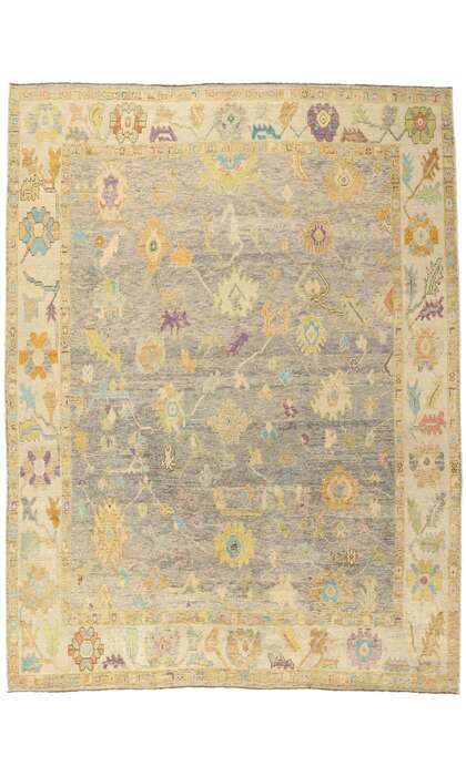 10 x 14 Colorful Turkish Oushak Rug 52530