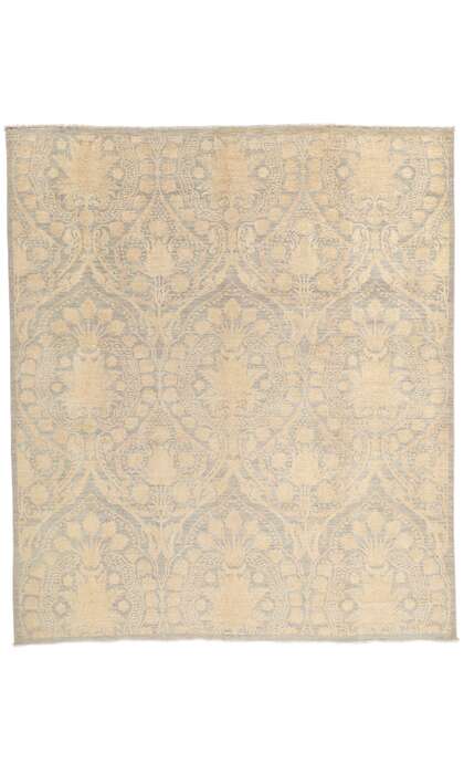 8 x 10 Transitional Ikat Damask Rug 80223