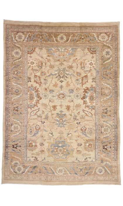 13 x 18 Oversized Organic Modern Persian Sultanabad Rug 76553