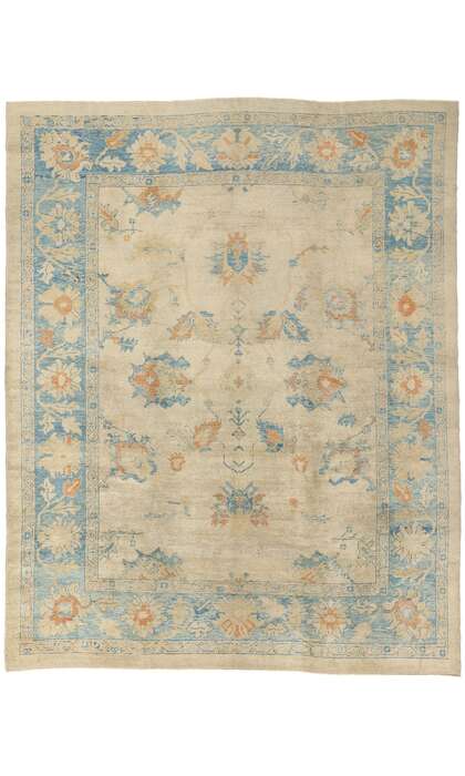 9 x 12 Modern Turkish Oushak Rug 53613