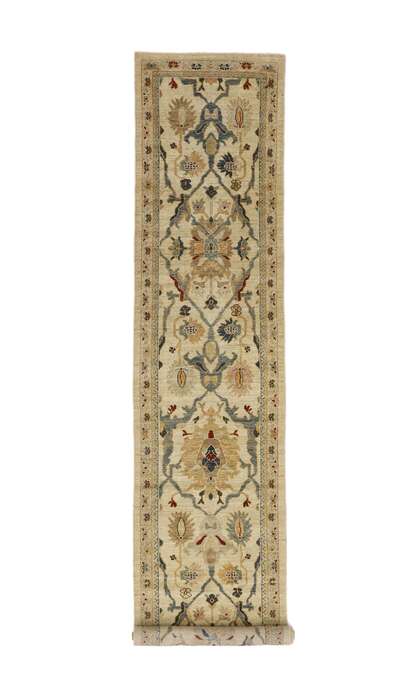 3 x 16 Modern Persian Sultanabad Rug Runner 60705