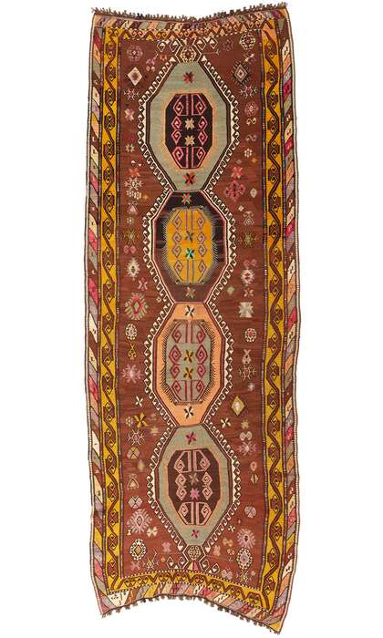 5 x 15 Vintage Turkish Kilim Rug 70301