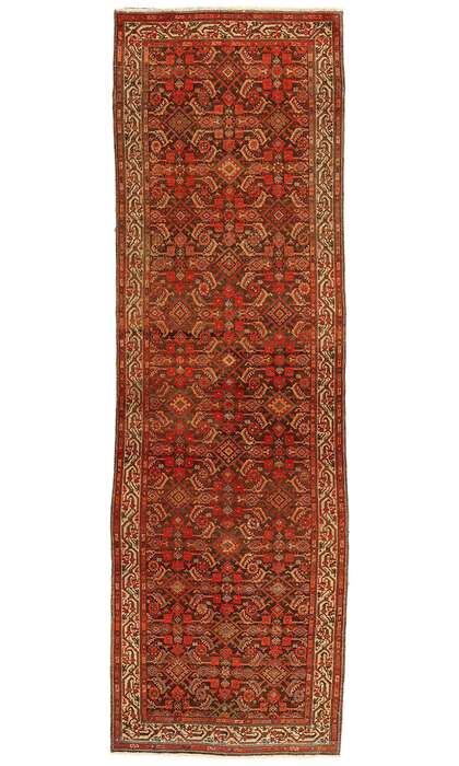 4 x 11 Vintage Persian Malayer Rug Runner 76427