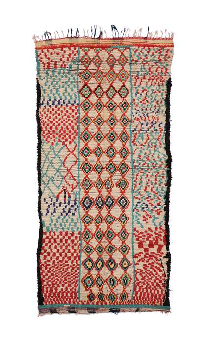 4 x 9 Vintage Moroccan Azilal Rug 20400