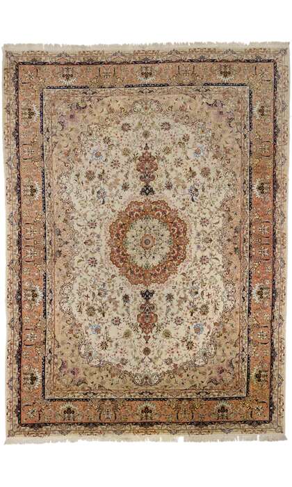 10 x 13 Vintage Persian Tabriz Rug 77182