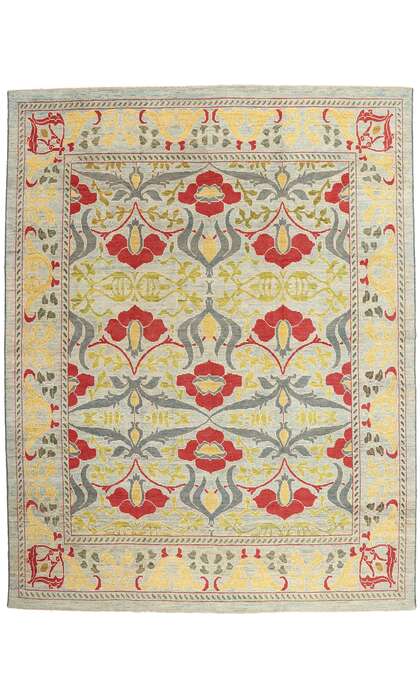 12 x 15 William Morris Turkish Oushak Rug 60744