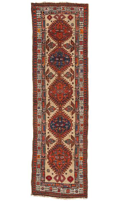 3 x 11 Antique Persian Sarab Rug Runner 73234